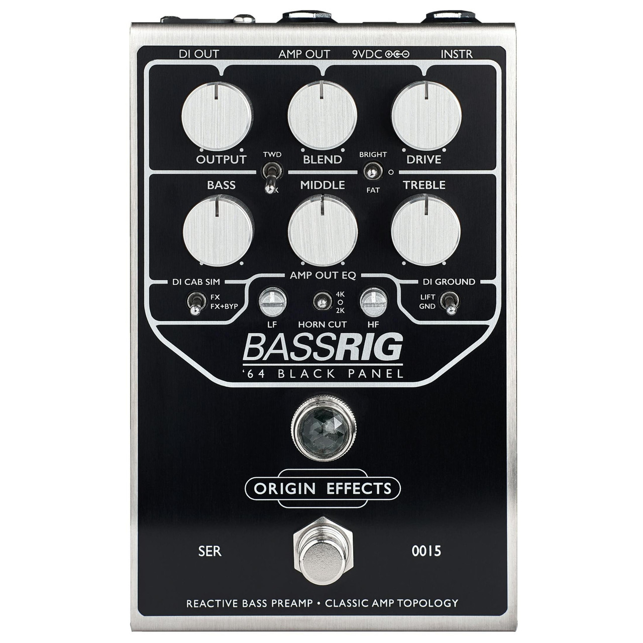 Origin Effects BassRIG '64 Black Panel Bass Overdrive & Preamp Pedal Origin Effects BassRIG '64 Black Panel Bass Overdrive & Preamp Pedal