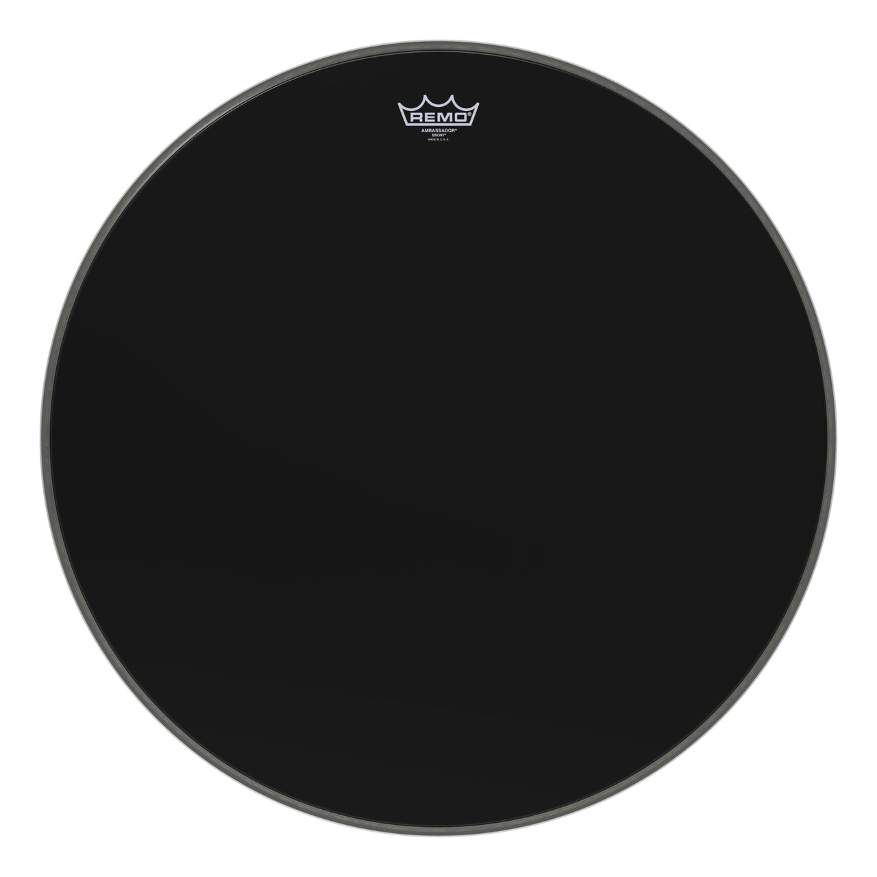 Remo 26" Ebony Ambassador Bass Drum Head Remo 26" Ebony Ambassador Bass Drum Head