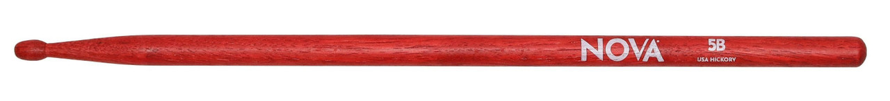 Vic Firth Nova 5B Wood Tip Drumsticks in Red