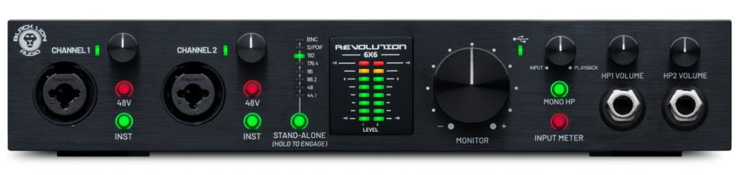 Black Lion Revolution 6x6 Audio Interface Black Lion Revolution 6x6 Audio Interface