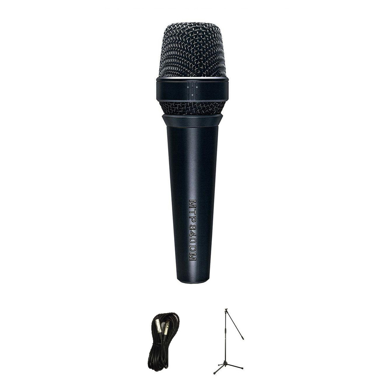 Lewitt MTP840 Dynamic Vocal Microphone Bundle with Mic Stand and XLR Cable Lewitt MTP840 Dynamic Vocal Microphone Bundle with Mic Stand and XLR Cable