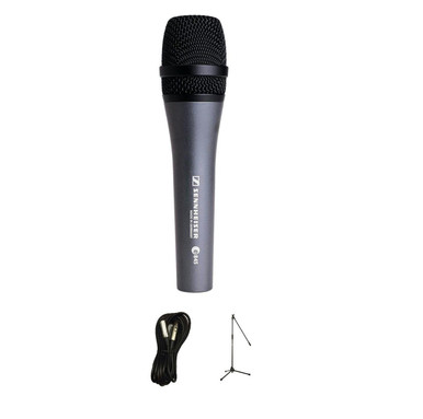 Sennheiser E945 Microphone Bundle with Mic Stand & XLR Cable