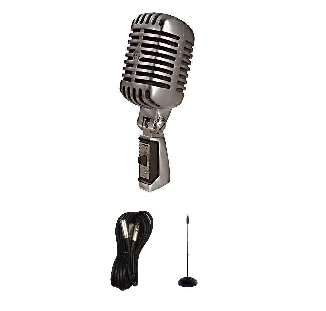 Shure 55SH Vocal Microphone Bundle with Stand and XLR Cable Shure 55SH Vocal Microphone Bundle with Stand and XLR Cable