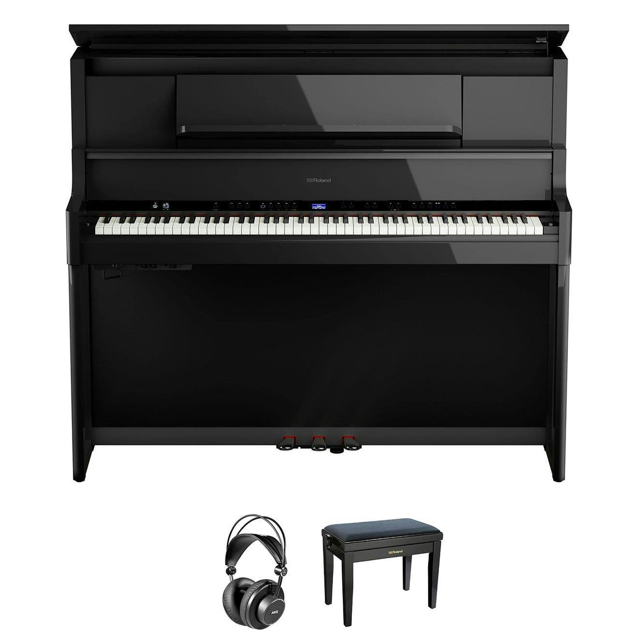 Roland LX-9-PE Home Piano in Polished Ebony Bundle with Headphones and Bench Roland LX-9-PE Home Piano in Polished Ebony Bundle with Headphones and Bench