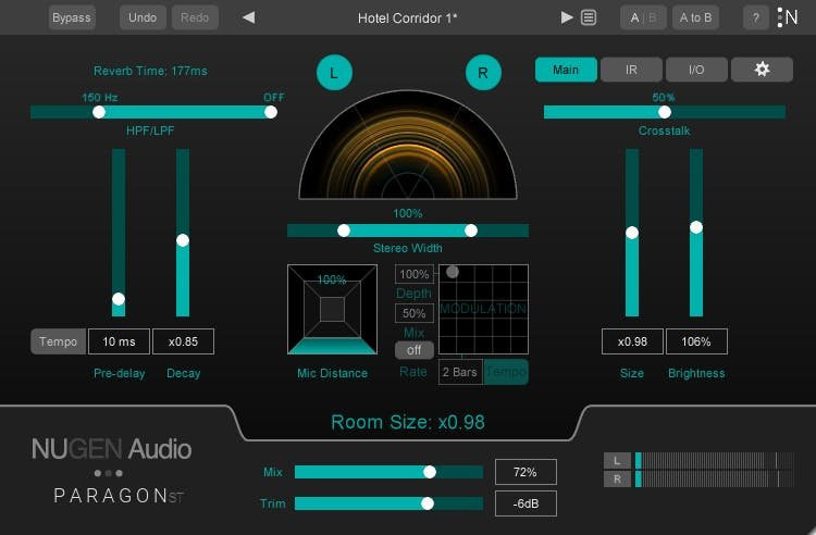 NUGEN Audio Paragon ST True Convolution Stereo Reverb