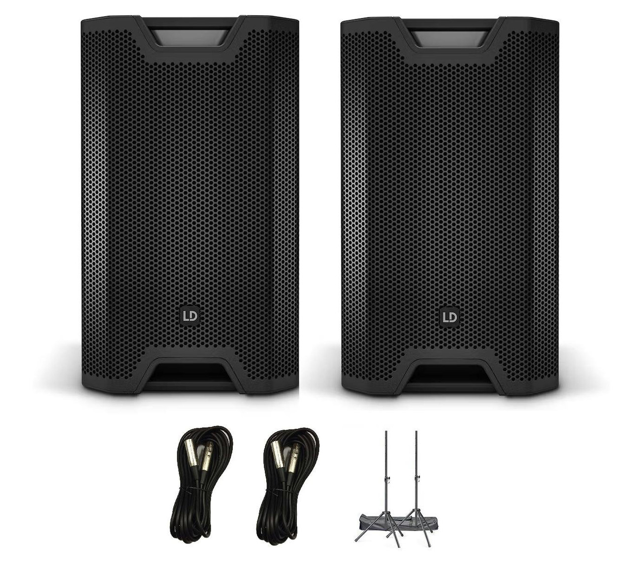 LD Systems ICOA 15ABT Speaker Bundle with PA Stand and Cables LD Systems ICOA 15ABT Speaker Bundle with PA Stand and Cables