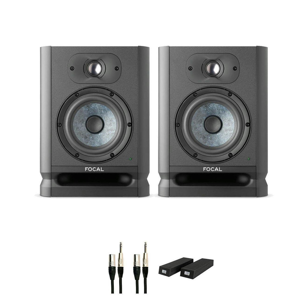 Focal Alpha 65 EVO Active Studio Monitor Bundle with Foam Pads and cables Focal Alpha 65 EVO Active Studio Monitor Bundle with Foam Pads and cables