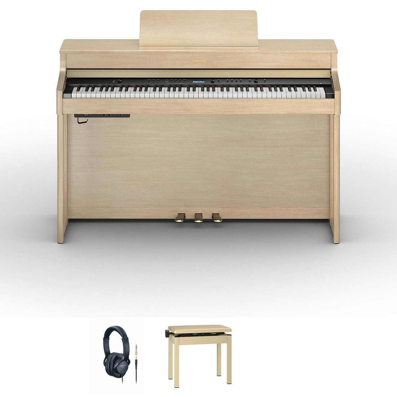 Roland HP702 Digital Piano in Light Oak Bundle Roland HP702 Digital Piano in Light Oak Bundle