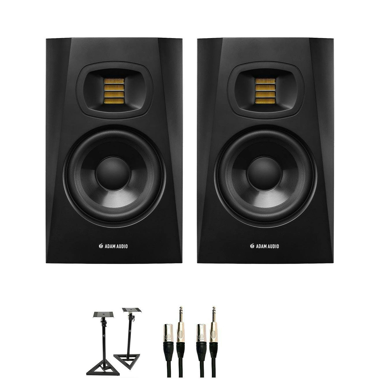 ADAM Audio T5V Studio Monitor Bundle With Stands and Cables ADAM Audio T5V Studio Monitor Bundle With Stands and Cables