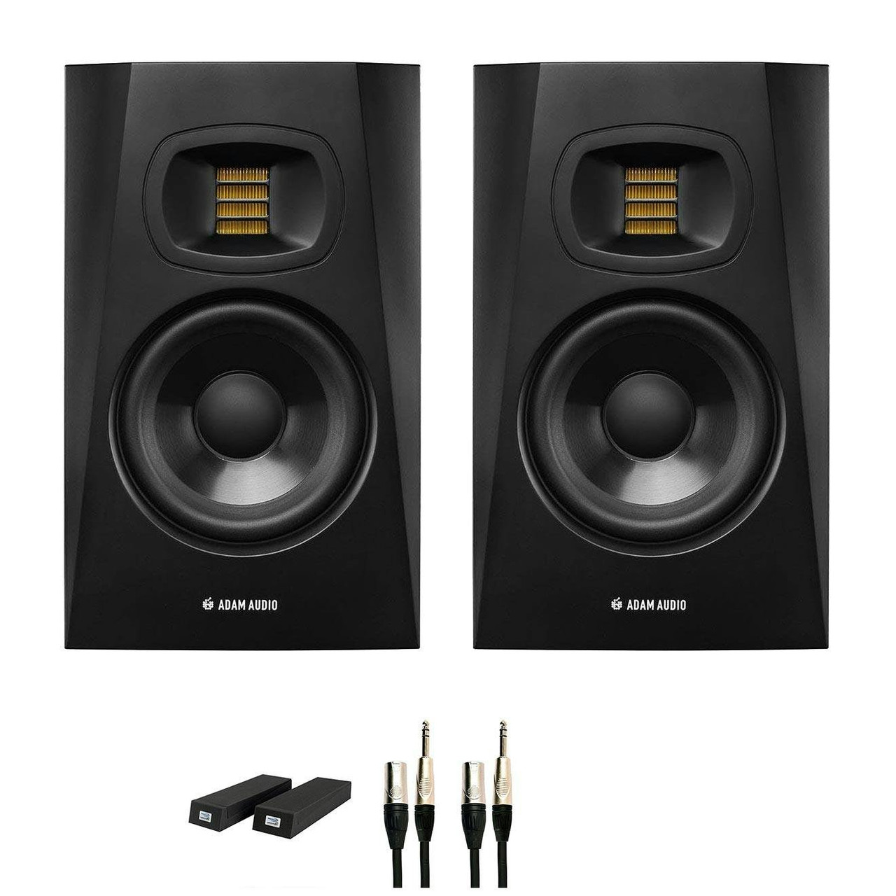 ADAM Audio T5V Studio Monitor Bundle with acoustic foam pads and cables ADAM Audio T5V Studio Monitor Bundle with acoustic foam pads and cables