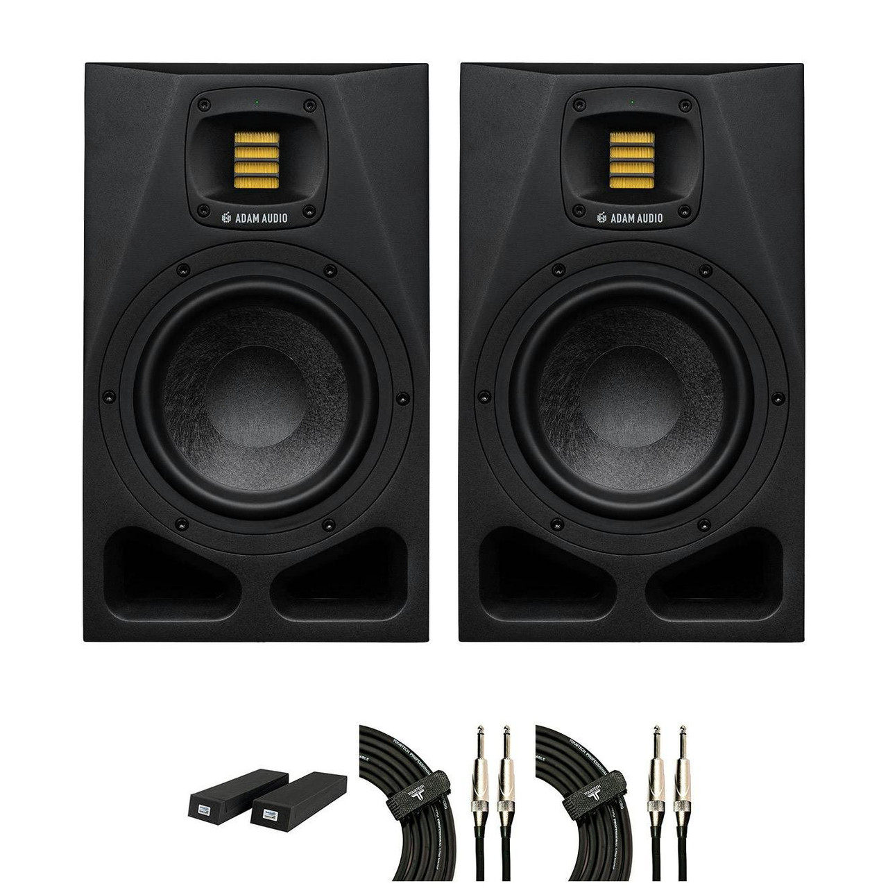 ADAM Audio A7V Studio Monitor Bundle with foam pads and cables ADAM Audio A7V Studio Monitor Bundle with foam pads and cables