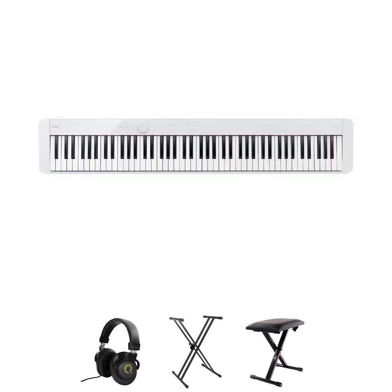 Casio PX-S1100 Digital Piano In White Bundle 1