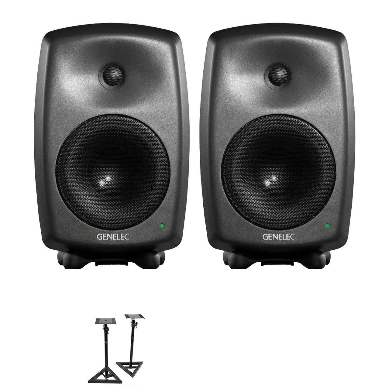 Genelec 8040 Studio Monitor Bundle with Stands