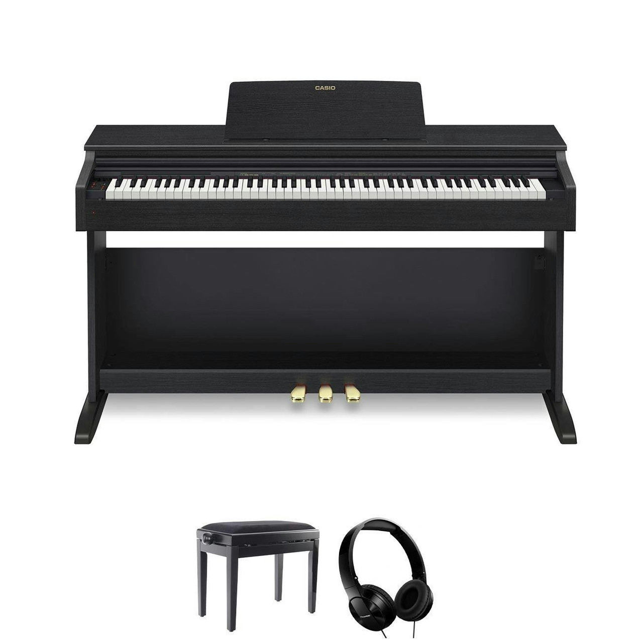 Casio AP-270Digital Piano in Black Bundle