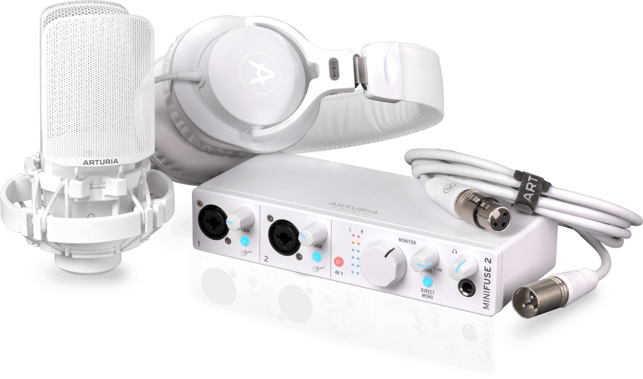 Arturia MiniFuse Recording Pack in White Arturia MiniFuse Recording Pack in White