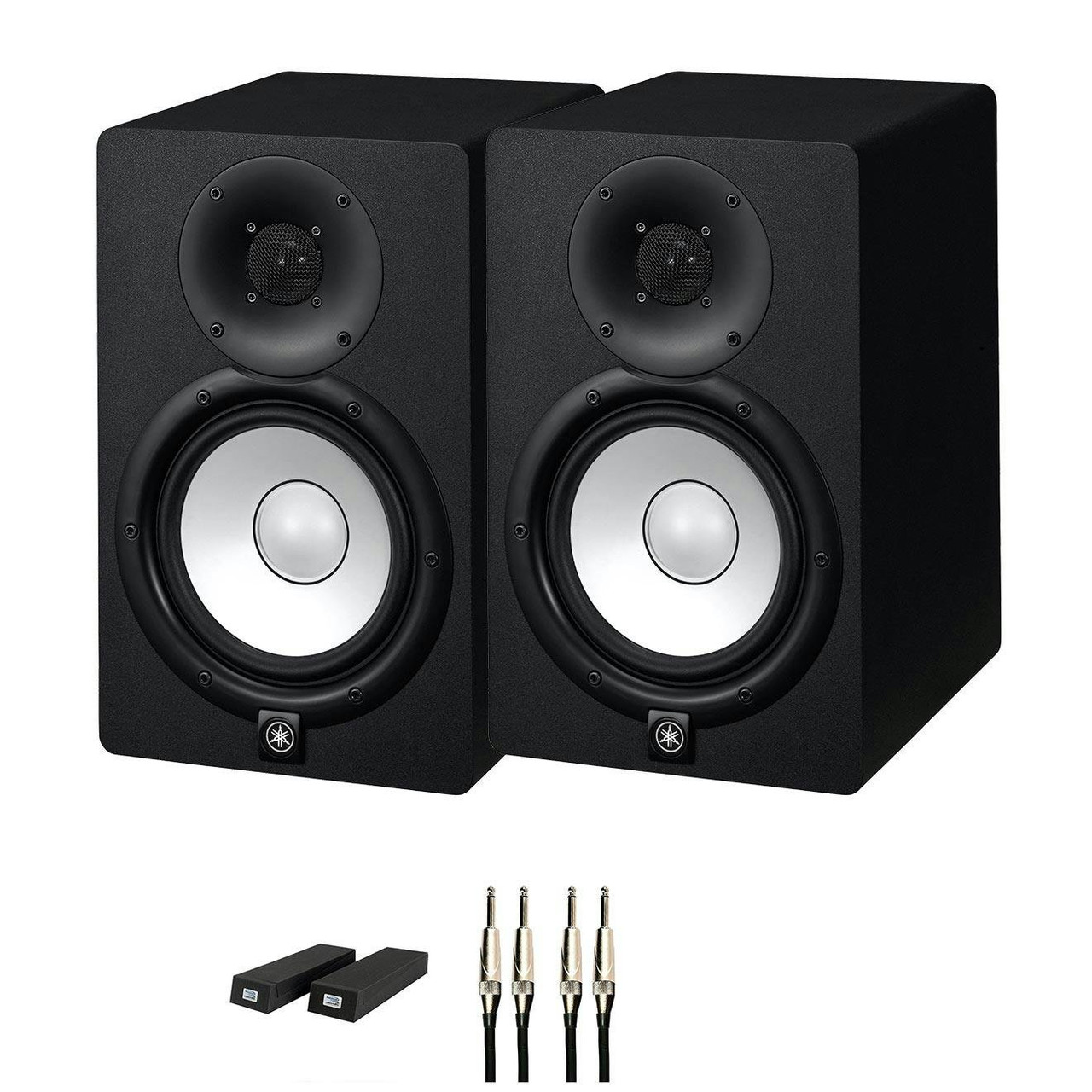 Yamaha HS7 Monitor Bundle in Black with RoXdon Monitor Pads and Cables Yamaha HS7 Monitor Bundle in Black with RoXdon Monitor Pads and Cables