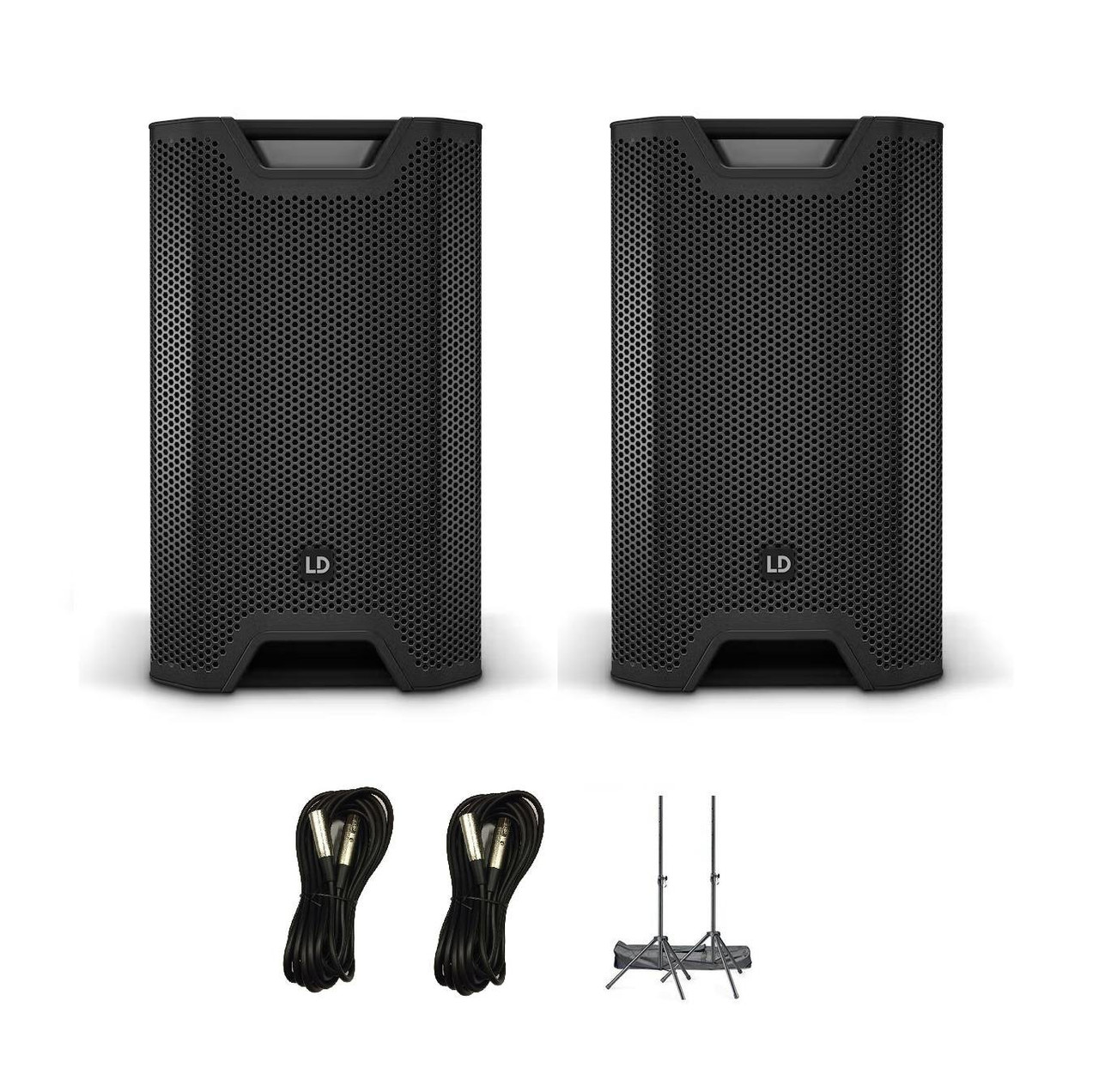 LD Systems ICOA 12ABT Speaker Bundle with PA Stand and Cables LD Systems ICOA 12ABT Speaker Bundle with PA Stand and Cables