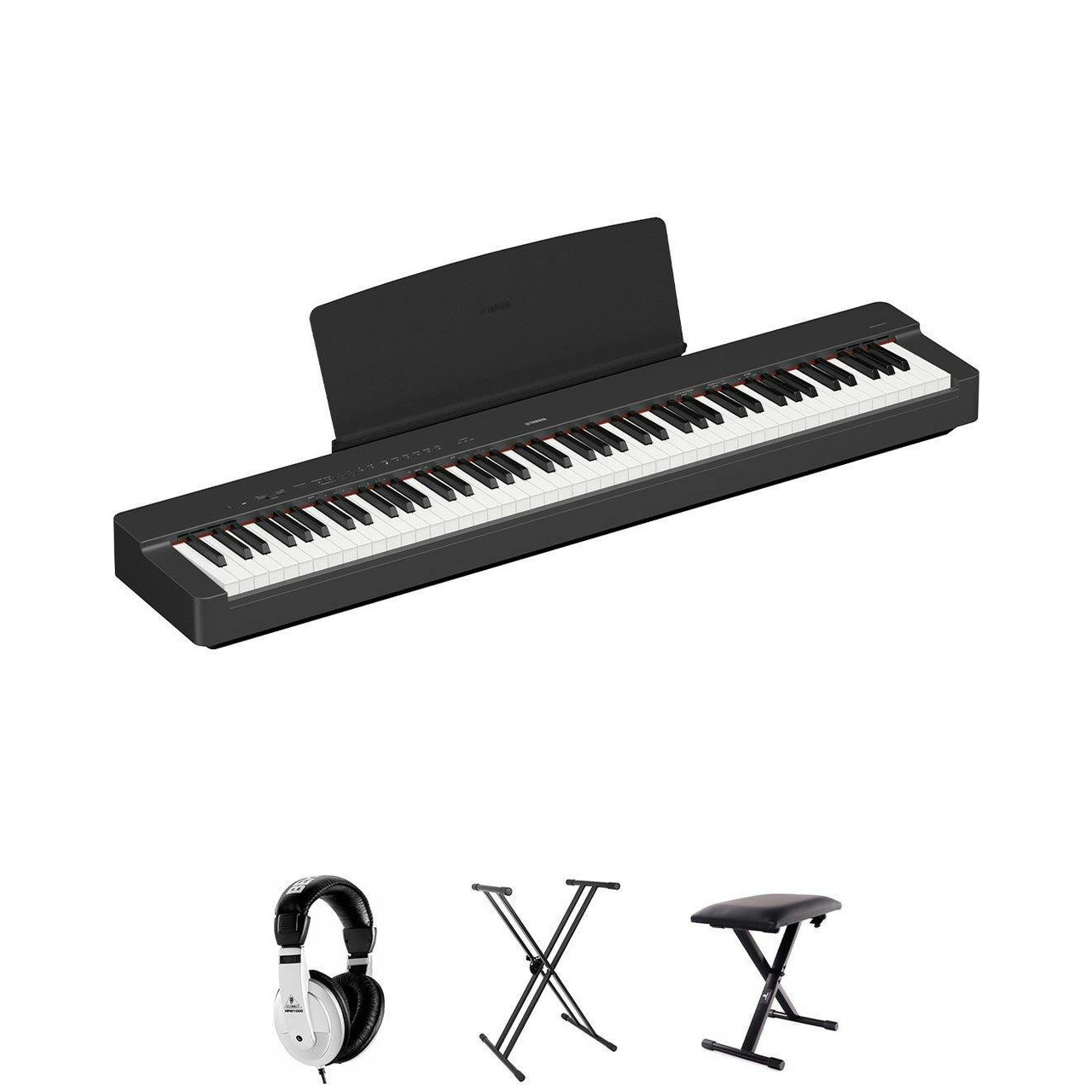 Yamaha P225 Digital Piano in Black Bundle 2