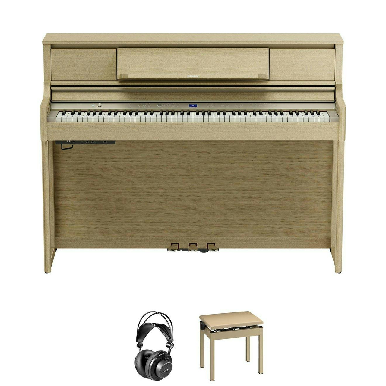 Roland LX-5-LA Home Piano in Ligth Ash Bundle with Headphones and Bench Roland LX-5-LA Home Piano in Ligth Ash Bundle with Headphones and Bench