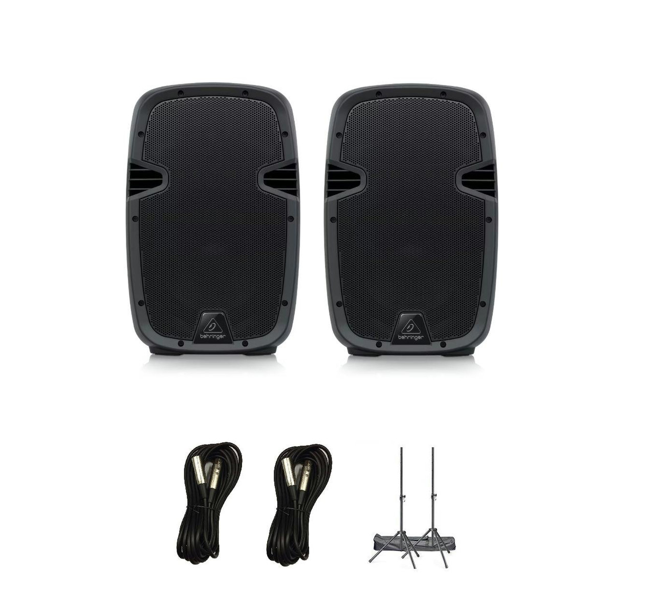 Behringer PK110A Speaker Bundle with PA Stand and Cables Behringer PK110A Speaker Bundle with PA Stand and Cables