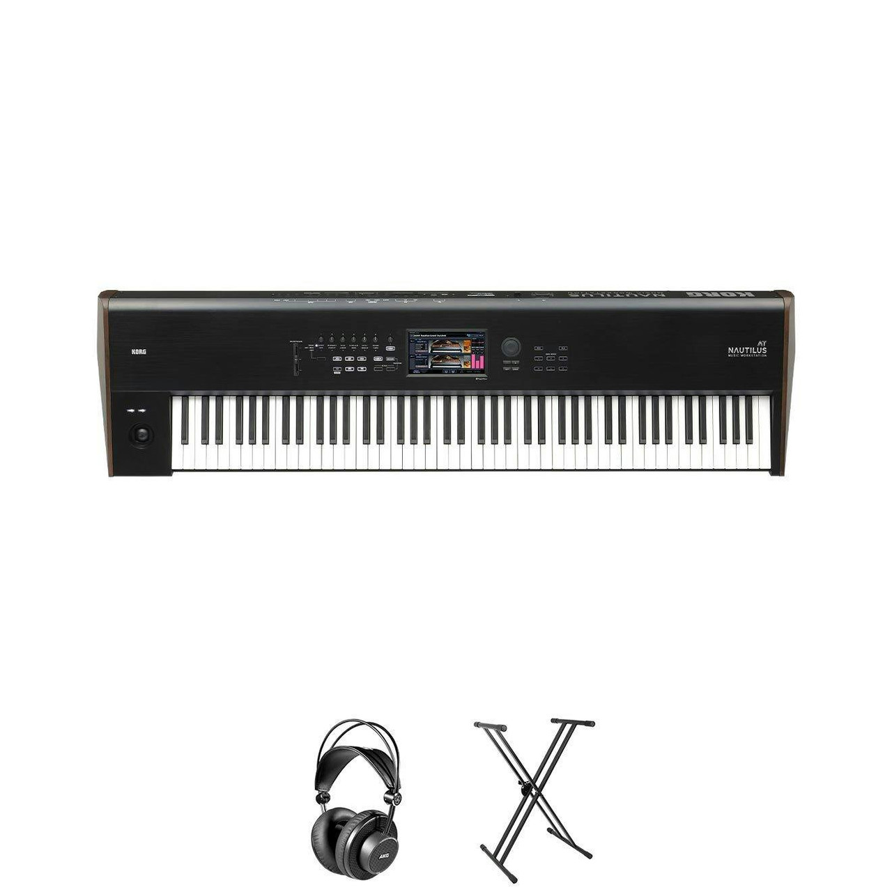 Korg Nautilus 88 After Touch Synth Workstation Bundle with Stand and Headphones Korg Nautilus 88 After Touch Synth Workstation Bundle with Stand and Headphones