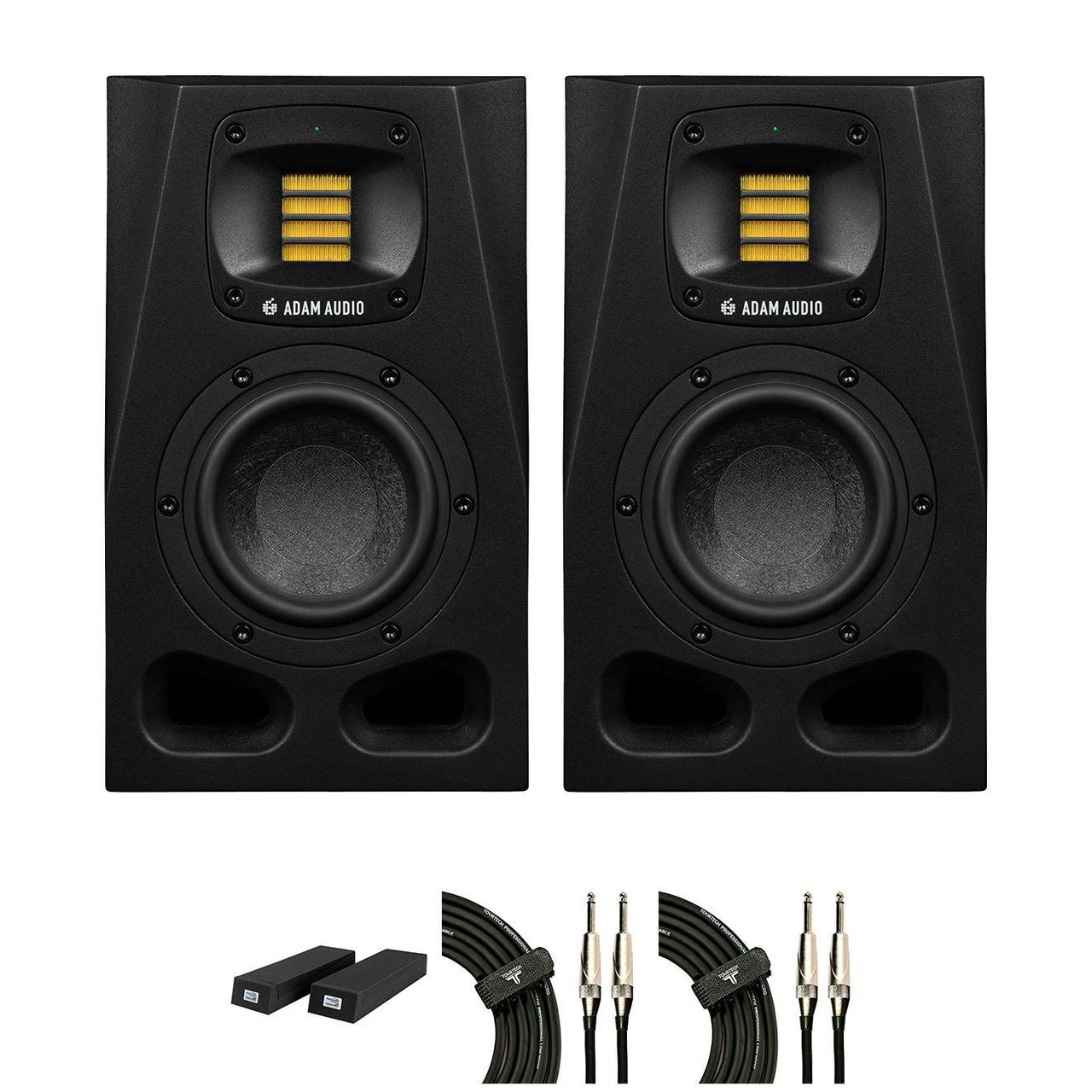 ADAM Audio A4V Studio Monitor Bundle with foam pads and cables ADAM Audio A4V Studio Monitor Bundle with foam pads and cables