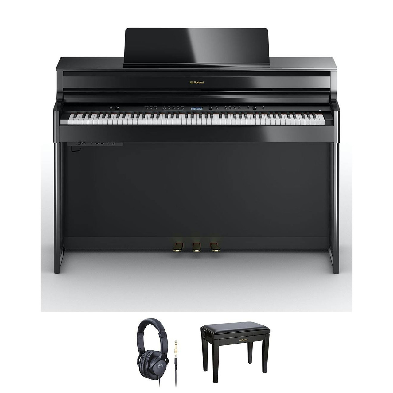 Roland HP704 Digital Piano in Ebony Bundle Roland HP704 Digital Piano in Ebony Bundle