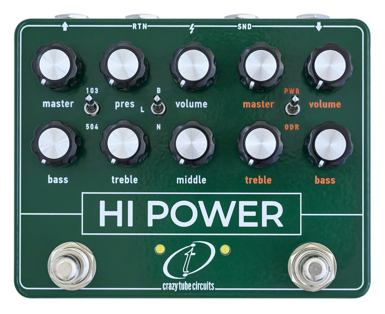 Crazy Tube Circuits HI POWER Dual Channel Amplifier & Overdrive Pedal Crazy Tube Circuits HI POWER Dual Channel Amplifier & Overdrive Pedal