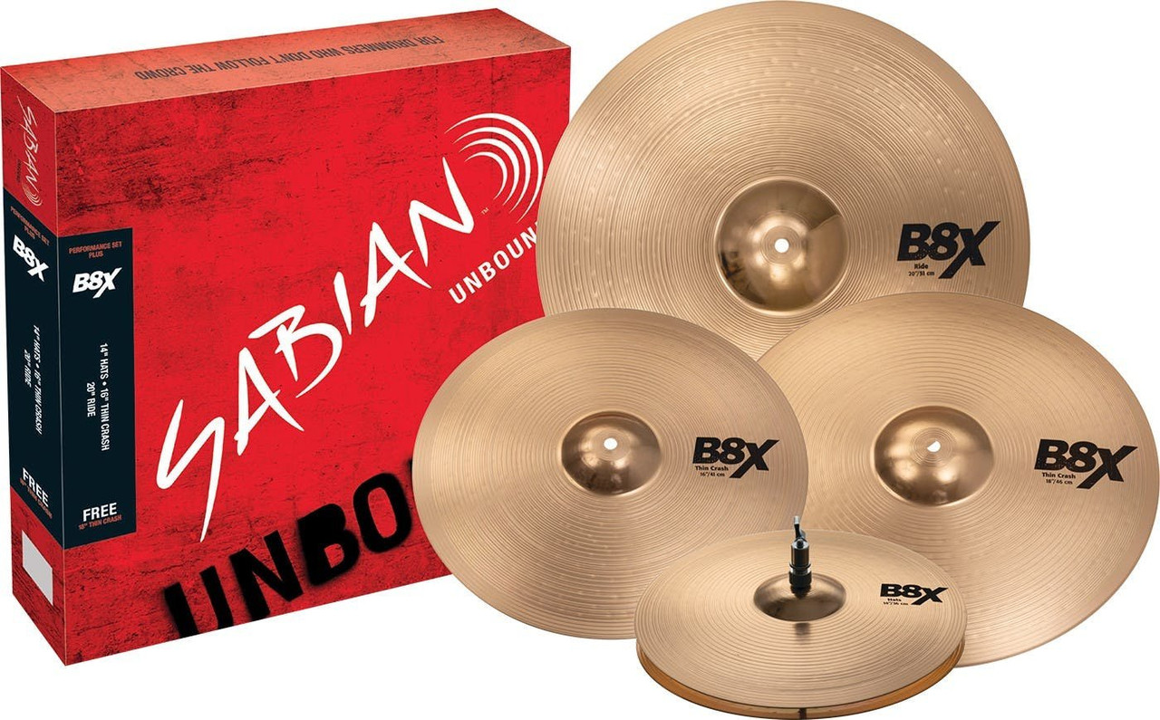Sabian B8X Performance Cymbal Set Plus Sabian B8X Performance Cymbal Set Plus