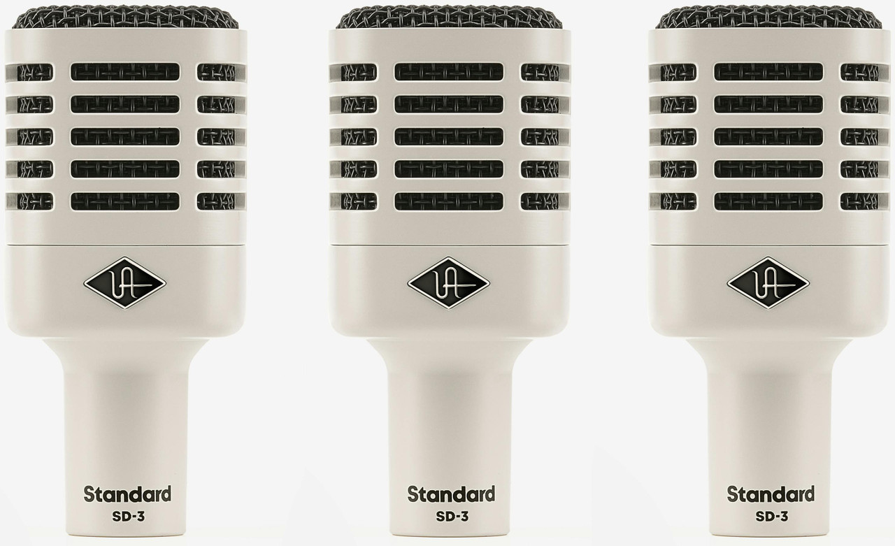 Universal Audio SD-3 Dynamic Microphone (3-Pack) with Hemisphere Modeling Universal Audio SD-3 Dynamic Microphone (3-Pack) with Hemisphere Modeling
