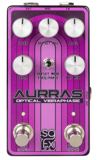 ギター SolidGold fx Aurras Optical Vibraphase SolidGoldFX AURRAS Optical Vibraphase Pedal - Andertons