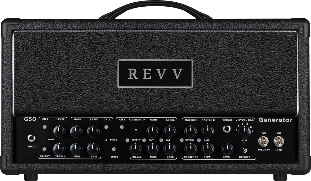 Revv Amplification Generator G50 3-Channel 50-Watt Guitar Amp Head Revv Amplification Generator G50 3-Channel 50-Watt Guitar Amp Head