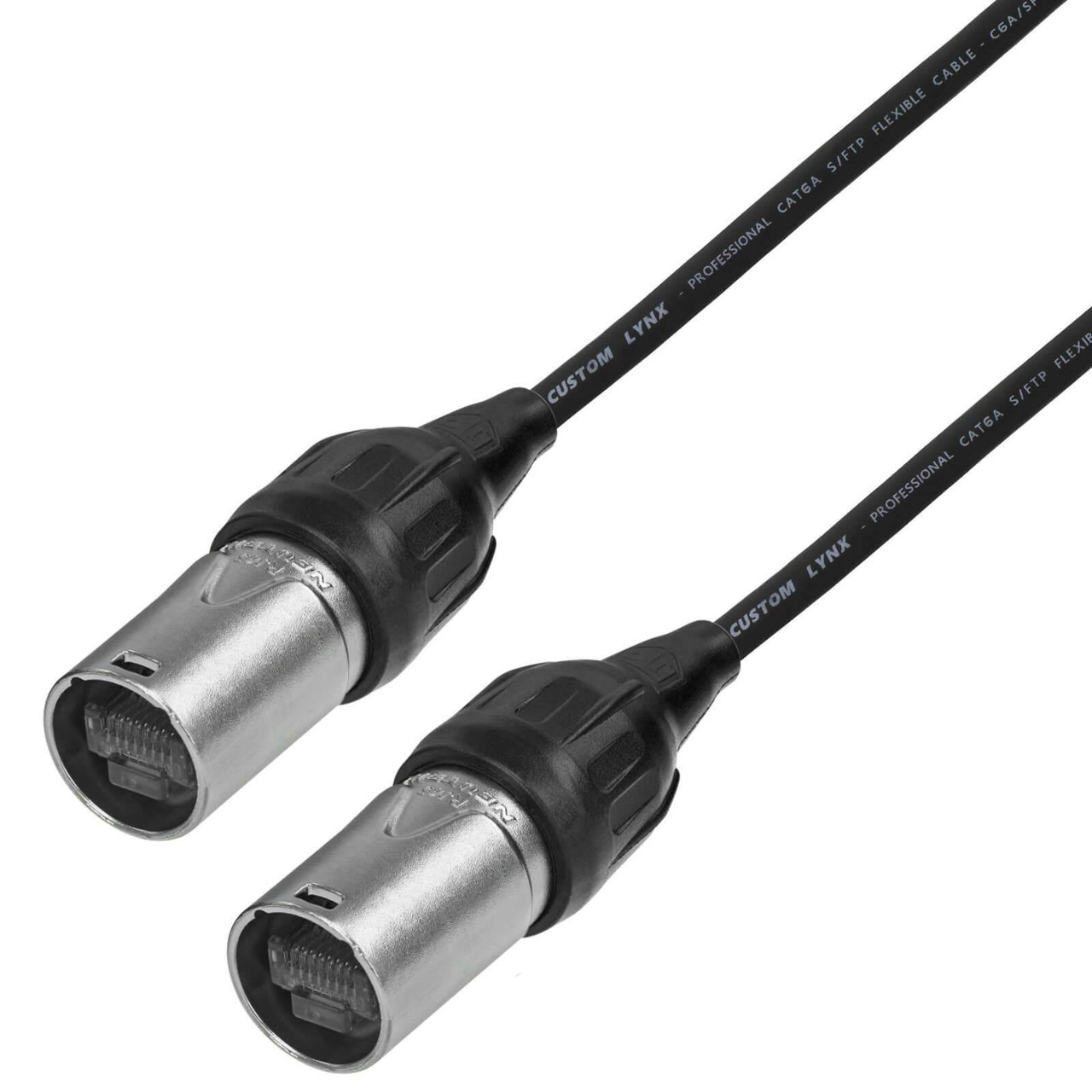 Tourgrade CAT6A Cable (S/FTP - Braided Screen + Foil Twisted Pairs) with Neutrik CAT6A EtherCON Plugs - 50M Tourgrade CAT6A Cable (S/FTP - Braided Screen + Foil Twisted Pairs) with Neutrik CAT6A EtherCON Plugs - 50M