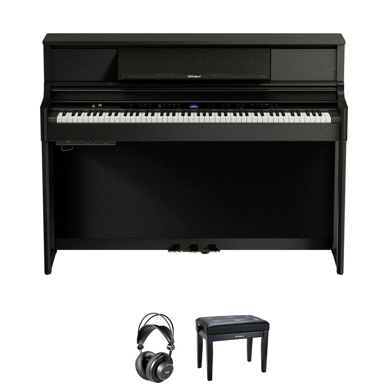 Roland LX-5-CH Home Piano in Charcoal Black Bundle with Headphones and Bench Roland LX-5-CH Home Piano in Charcoal Black Bundle with Headphones and Bench