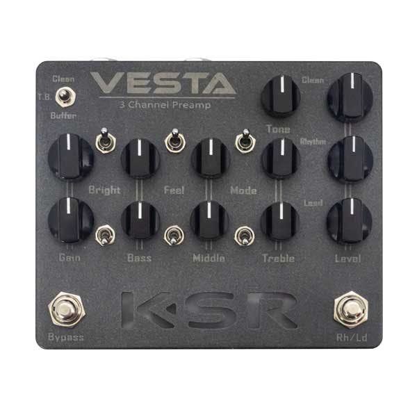 KSR Vesta 3 Channel 80s 90s Preamp Pedal KSR Vesta 3 Channel 80s 90s Preamp Pedal