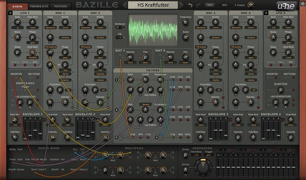 u-he Bazille Virtual Modular Synthesizer Plugin