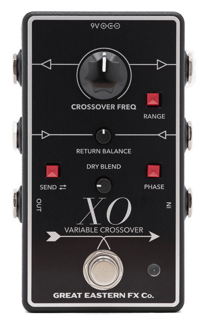 Great Eastern FX Co. XO Variable Crossover Frequency Splitter Pedal Great Eastern FX Co. XO Variable Crossover Frequency Splitter Pedal