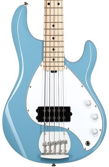 Sterling by Music Man Sub Stingray Ray5 Bass Guitar in Chopper Blue Sterling by Music Man Sub Stingray Ray5 Bass Guitar in Chopper Blue