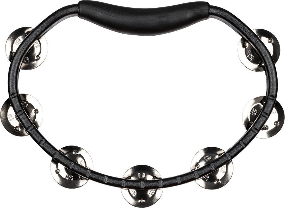 Meinl Headliner Series Single Row Hand Held Tambourine Stainless Steel Jingles Black Meinl Headliner Series Single Row Hand Held Tambourine Stainless Steel Jingles Black