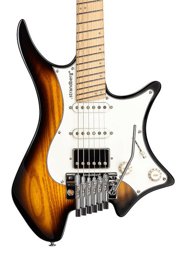 ギター Strandberg Classic 6 Trem Strandberg Classic 6 Tremolo with Rosewood Neck in Black Satin