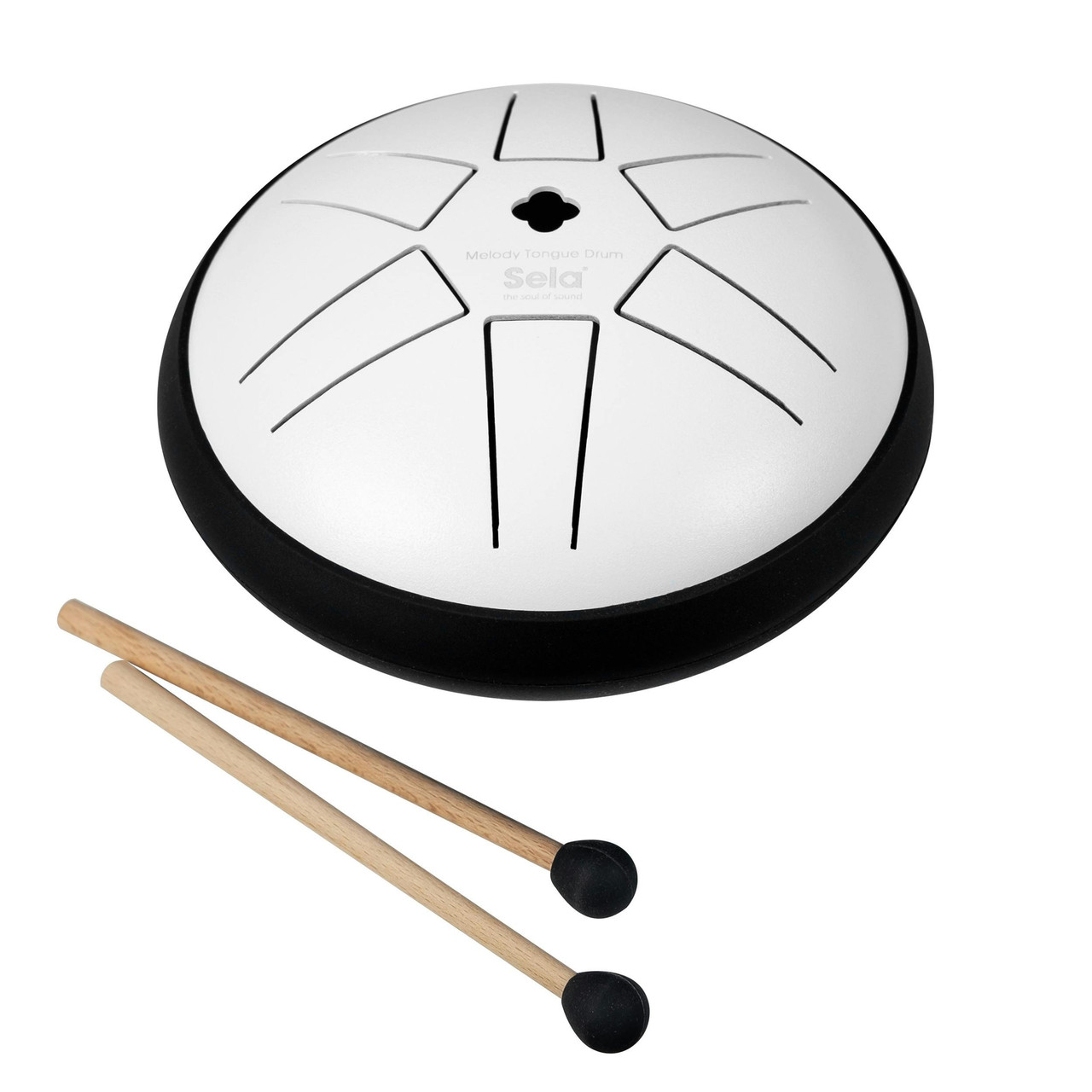 Sela Melody Tongue Drum 5.5in B5 White Sela Melody Tongue Drum 5.5in B5 White