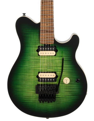 Music Man Axis - Matcha Flame Top - Roasted Figured Maple Neck & fretboard - Black Hardware Music Man Axis - Matcha Flame Top - Roasted Figured Maple Neck & fretboard - Black Hardware