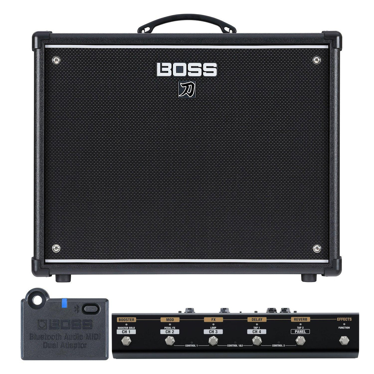 Boss Katana 100 Gen 3 100w Guitar Amp Bundle with Bluetooth Adapter and Footswitch Boss Katana 100 Gen 3 100w Guitar Amp Bundle with Bluetooth Adapter and Footswitch
