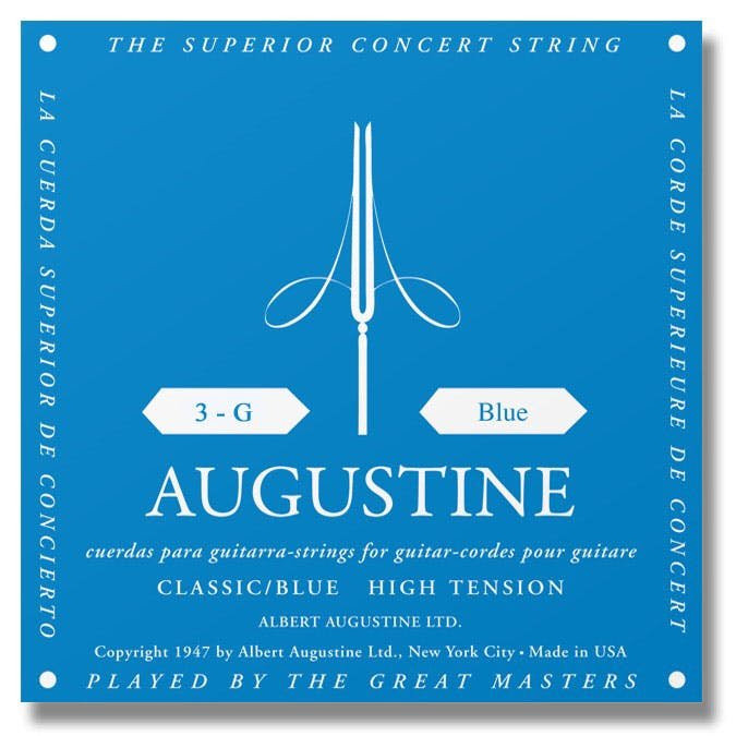 Augustine Blue HT Single G or 3rd String Augustine Blue HT Single G or 3rd String