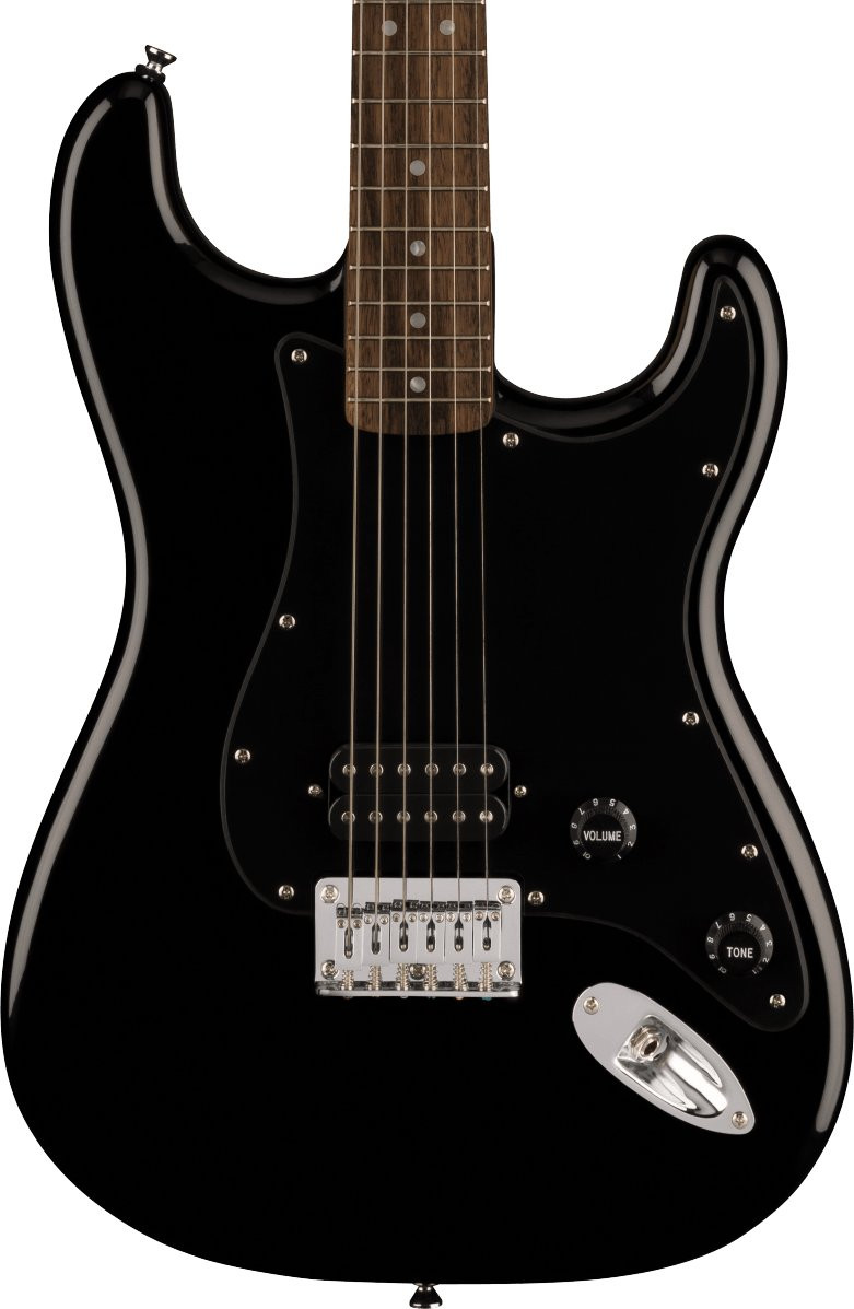 Squier Sonic Stratocaster HT H Laurel Fingerboard Black Pickguard Black