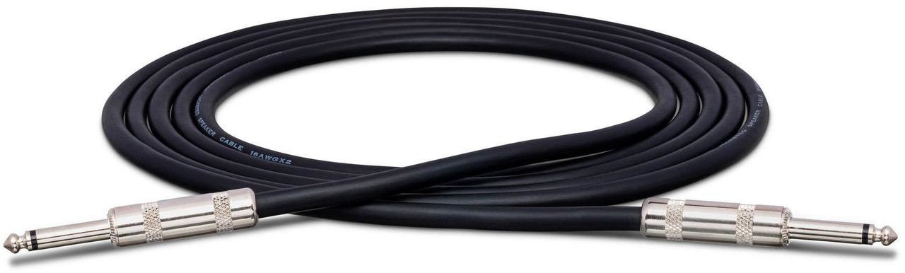 Hosa Edge Speaker Cable, Neutrik 1/4 in TS to Same, 5 ft / 1.5M Hosa Edge Speaker Cable, Neutrik 1/4 in TS to Same, 5 ft / 1.5M