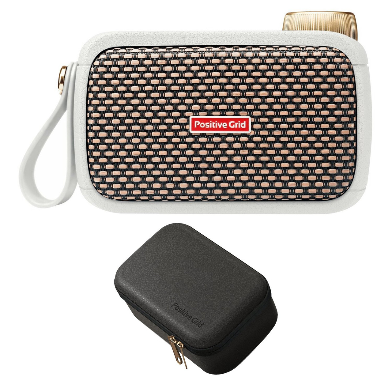 Positive Grid Spark GO Ultra Portable Smart Guitar Amp in Pearl with Case Positive Grid Spark GO Ultra Portable Smart Guitar Amp in Pearl with Case