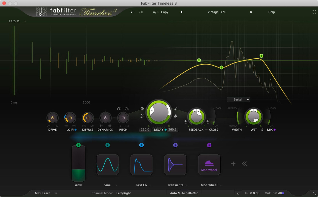 FabFilter Timeless 3 Delay Plugin FabFilter Timeless 3 Delay Plugin