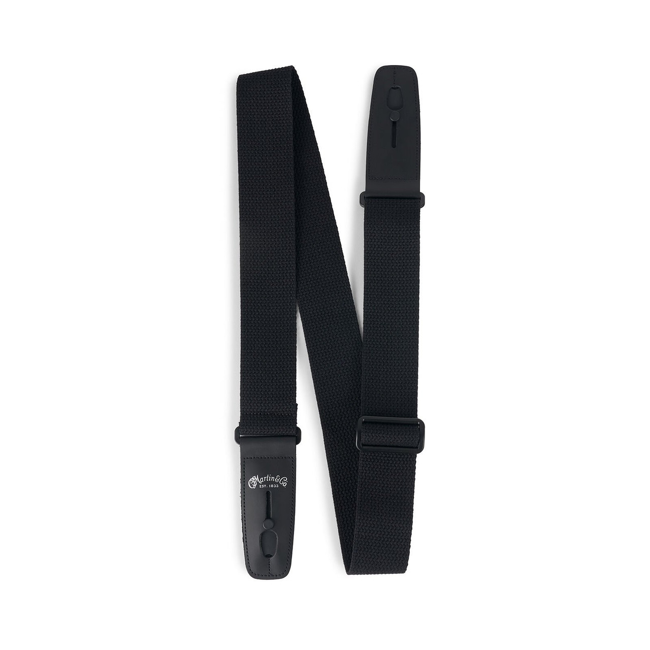 Martin Cotton Weave Lock-It Guitar Strap in Black