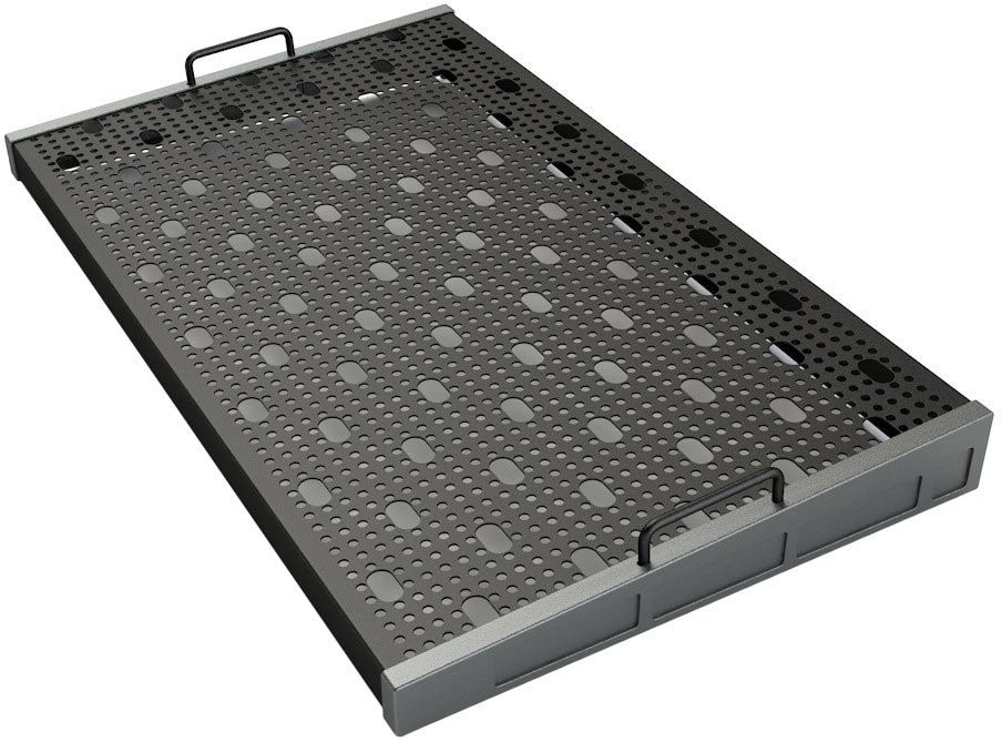 Temple Audio Templeboard TRIO 16.5x28in Pedalboard in Gunmetal Temple Audio Templeboard TRIO 16.5x28in Pedalboard in Gunmetal